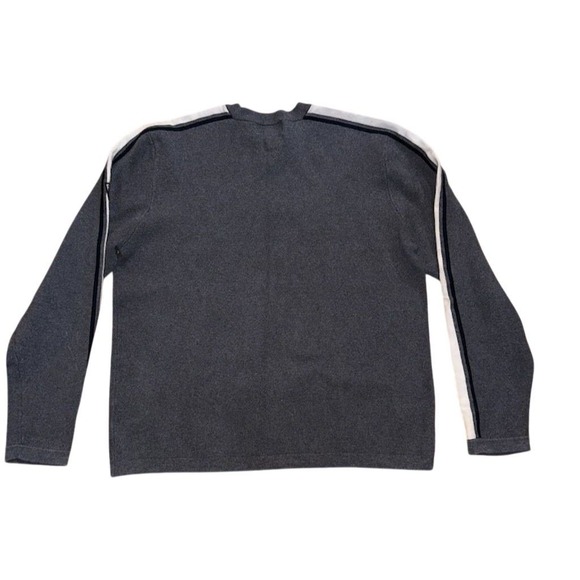 Eddie Bauer Men's Gray‎ Striped Crew Neck Pullover cotton Sweater L grandpacore - Picture 8 of 8